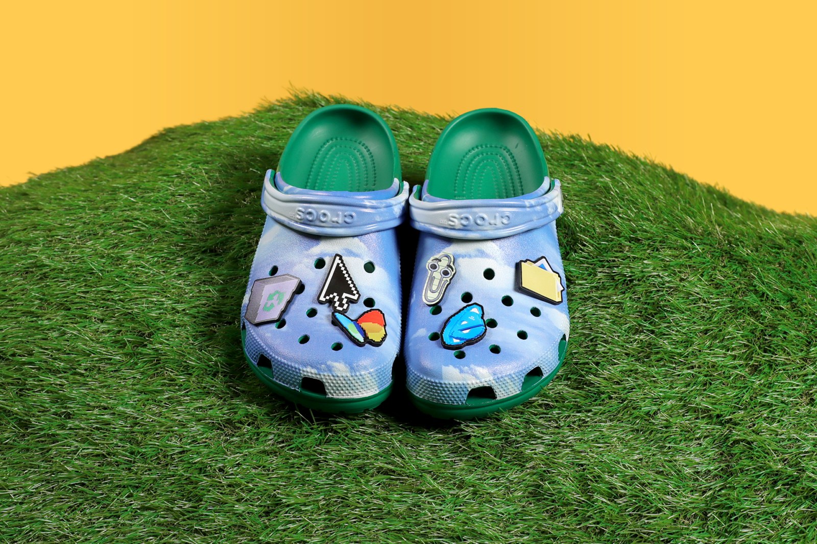 Windows Xp Corocs Microsoft Marks 50 Years With Limited Edition Windows XP Crocs: Bliss ...