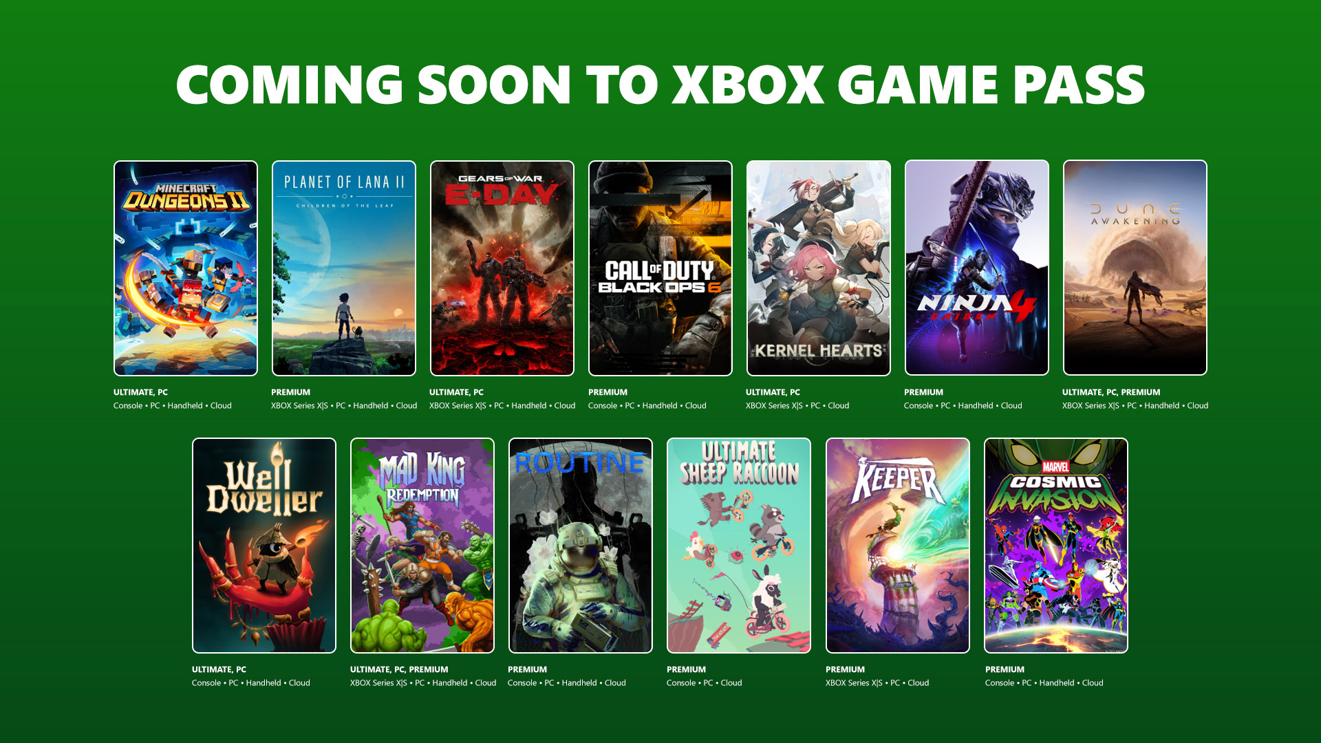 XBOX Game Pass September 2026 Update Brings Gears Of War: E-Day ...